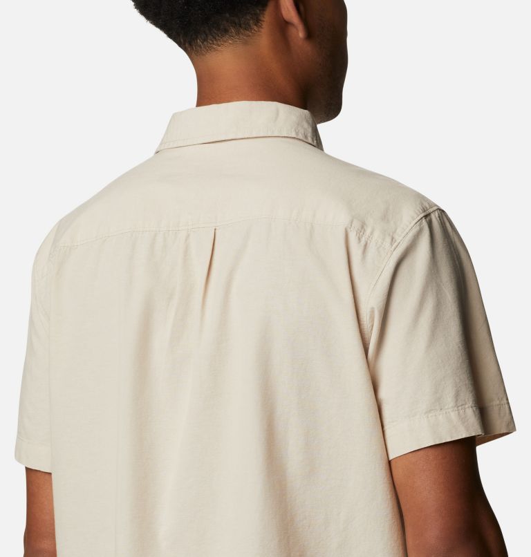 Camisa casual de manga corta Scenic Ridge para hombre, Color: Ancient Fossil Chambray, image 5