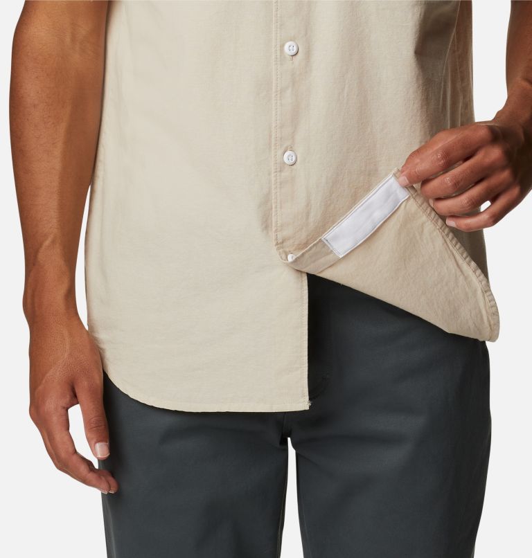 Camisa casual de manga corta Scenic Ridge para hombre, Color: Ancient Fossil Chambray, image 6