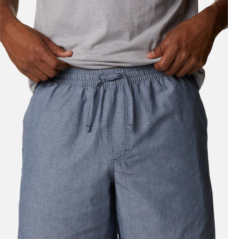 Men's Scenic Ridge Pull-On Shorts, Color: Dark Mountain Chambray, image 4