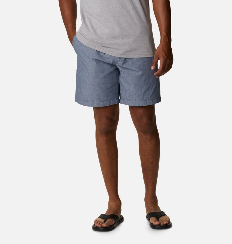 Men's Scenic Ridge Pull-On Shorts, Color: Dark Mountain Chambray, image 1