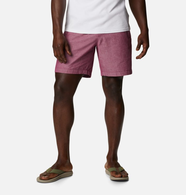 Shorts casual Scenic Ridge para hombre, Color: Red Onion Chambray