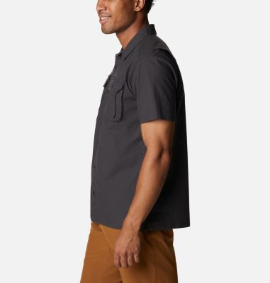 Columbia Men's Wallowa Novelty Short Sleeve Button-Up Shirt - Cotton Blend, Vented Back, Regular Fit - View #2