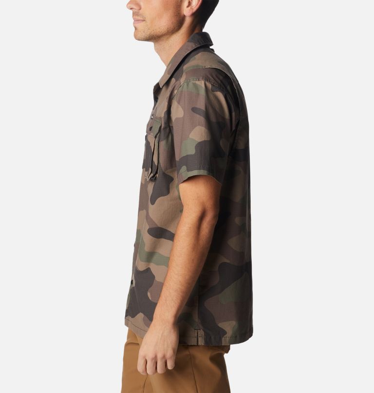 Thumbnail: Men's Wallowa Novelty Short Sleeve Shirt, Color: Cypress Mod Camo, image 3
