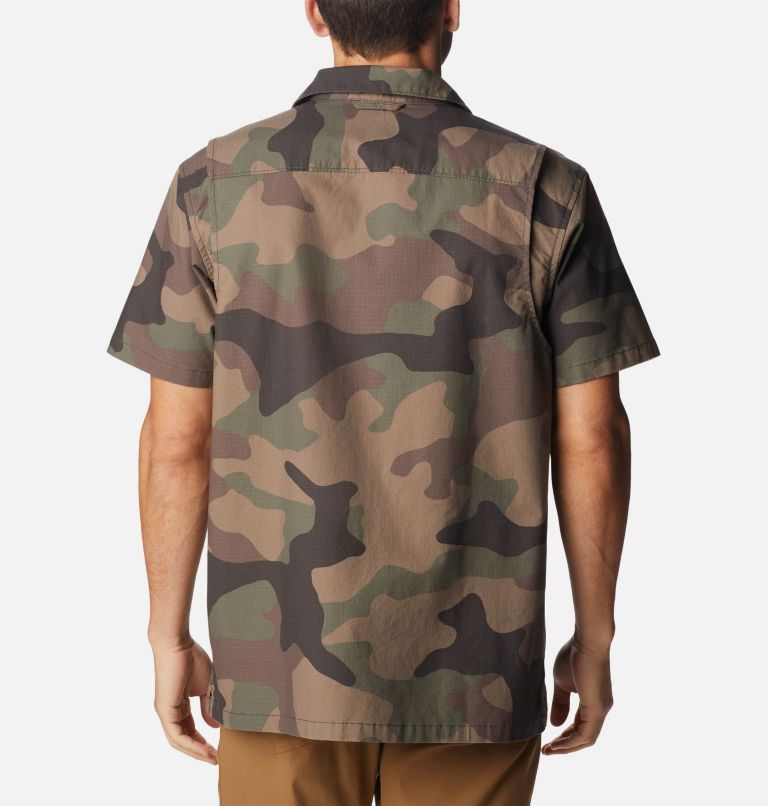Thumbnail: Men's Wallowa Novelty Short Sleeve Shirt, Color: Cypress Mod Camo, image 2
