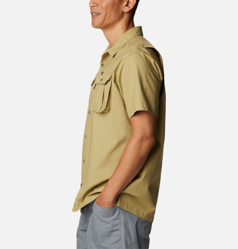 Thumbnail: Men's Wallowa Novelty Short Sleeve Shirt, Color: Savory, image 3