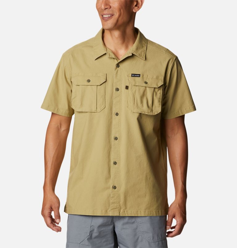 Thumbnail: Men's Wallowa Novelty Short Sleeve Shirt, Color: Savory, image 1