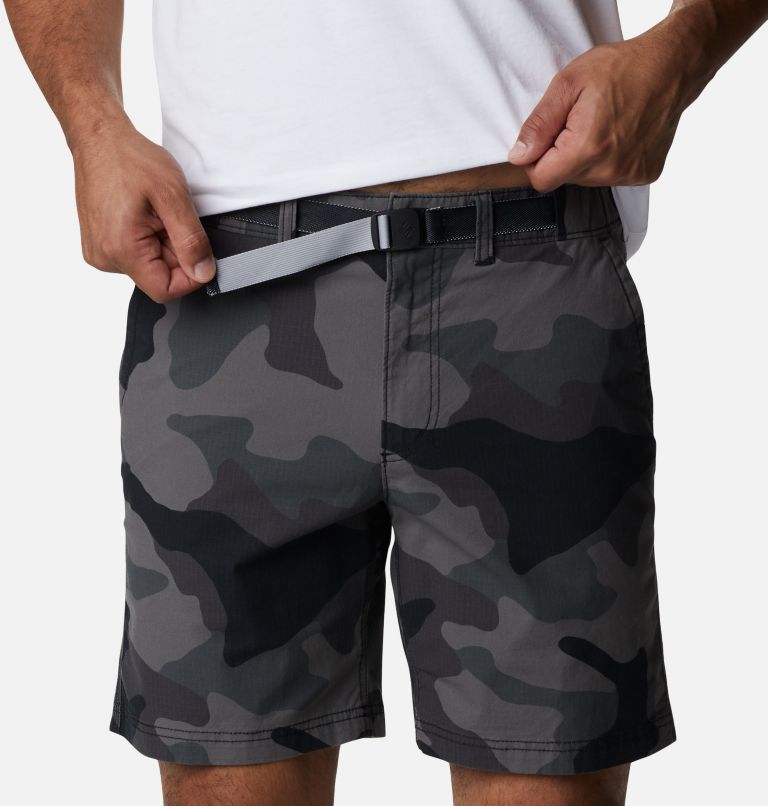 Men's Wallowa Belted Shorts, Color: Black Mod Camo