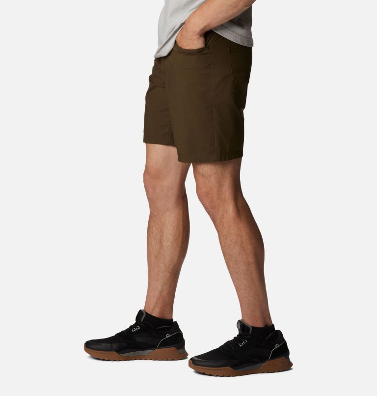 Men's Cobble Creek 5-Pocket Shorts, Color: Olive Green, image 3