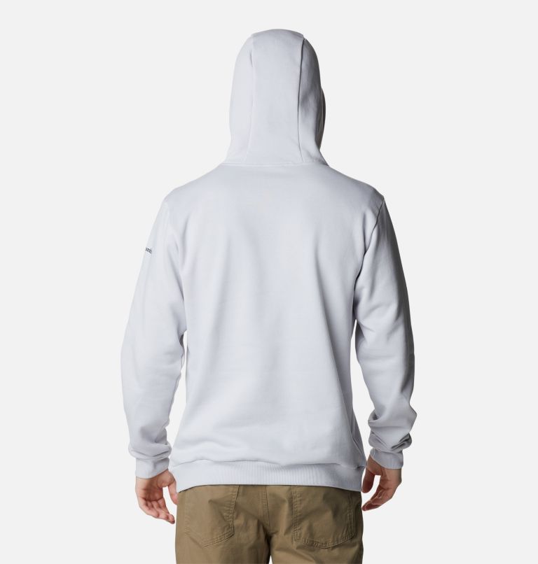 Thumbnail: Men's CSC Country Logo Hoodie - Tall, Color: Nimbus Grey, US Flag Stamp Graphic, image 2