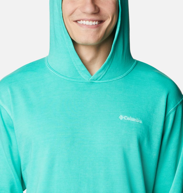 Men's Columbia Lodge French Terry Novelty Hoodie, Color: Electric Turquoise, image 4