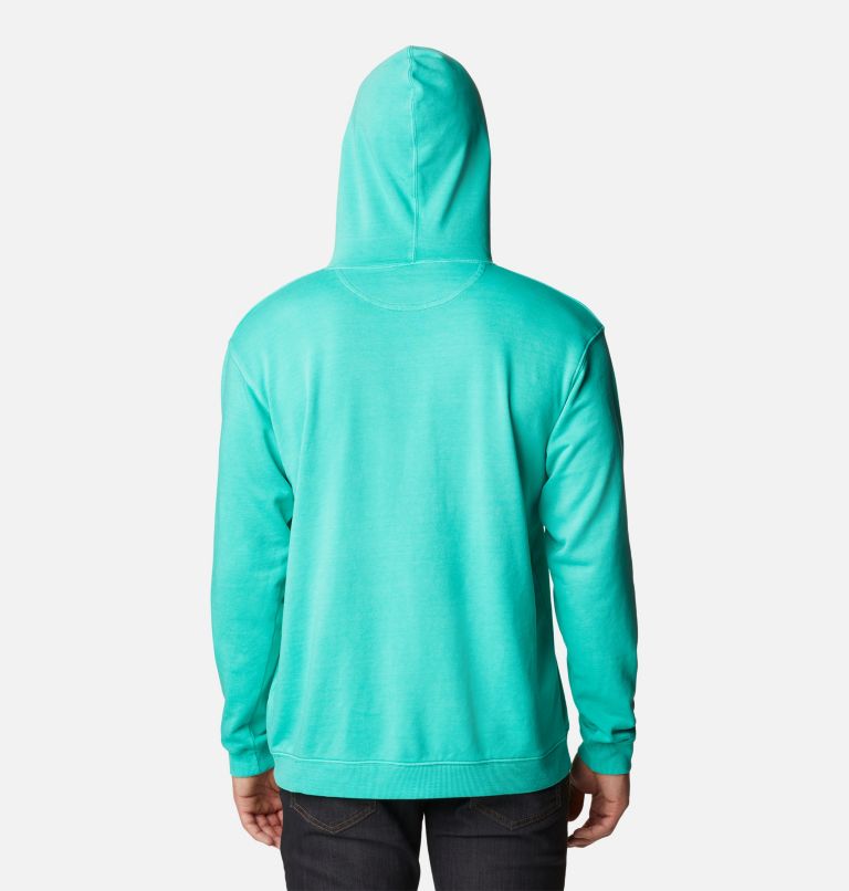 Thumbnail: Men's Columbia Lodge French Terry Novelty Hoodie, Color: Electric Turquoise, image 2