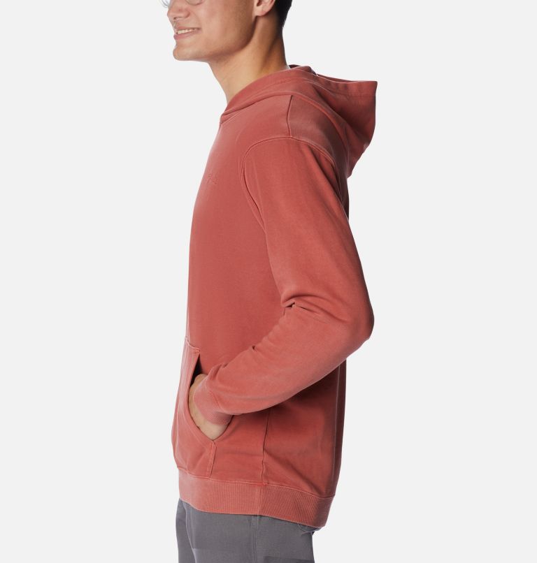 Men's Columbia Lodge French Terry Novelty Hoodie, Color: Dark Coral, image 3