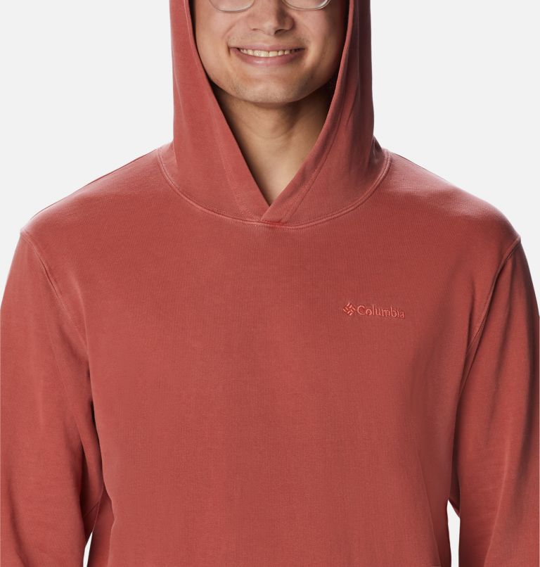 Thumbnail: Men's Columbia Lodge French Terry Novelty Hoodie, Color: Dark Coral, image 4