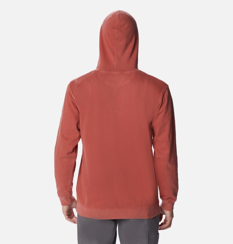 Thumbnail: Men's Columbia Lodge French Terry Novelty Hoodie, Color: Dark Coral, image 2