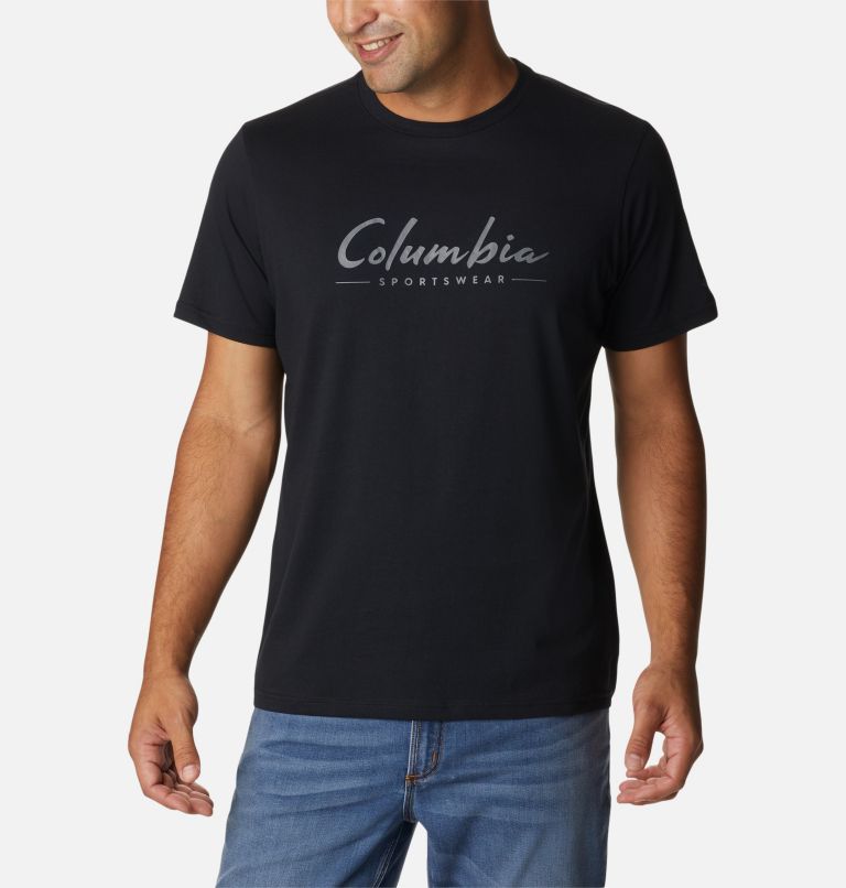 Thumbnail: T-shirt Graphique Casual en Coton Biologique CSC Homme, Color: Black, Brushed Logo, image 5
