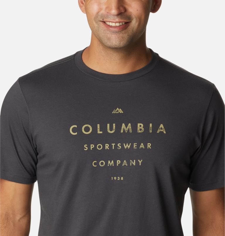 Thumbnail: Camiseta casual estampada de algodón orgánico CSC para hombre, Color: Shark, Stack Attack Logo, image 4