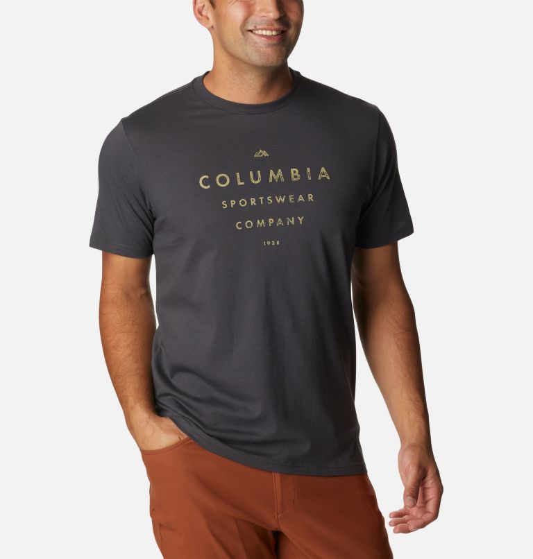 Thumbnail: Camiseta casual estampada de algodón orgánico CSC para hombre, Color: Shark, Stack Attack Logo, image 5