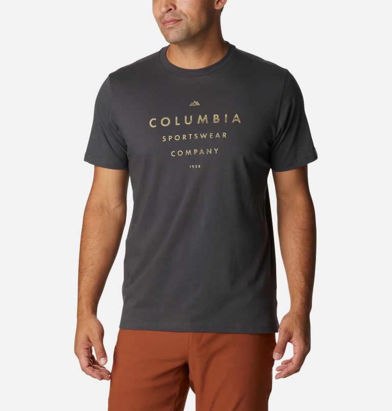Thumbnail: Camiseta casual estampada de algodón orgánico CSC para hombre, Color: Shark, Stack Attack Logo, image 1