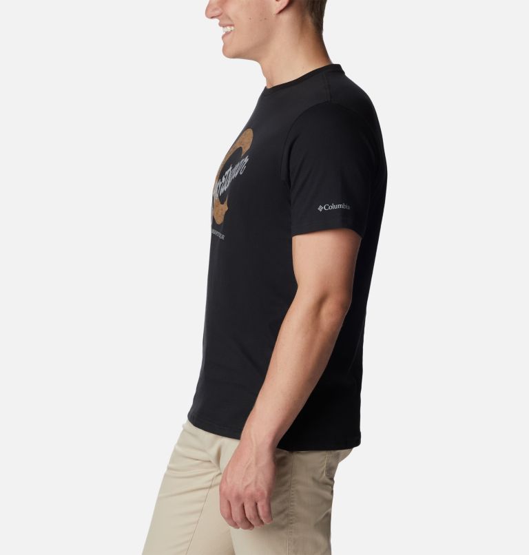 T-shirt Graphique Casual en Coton Biologique CSC Homme, Color: Black, C Sportswear 2, image 3