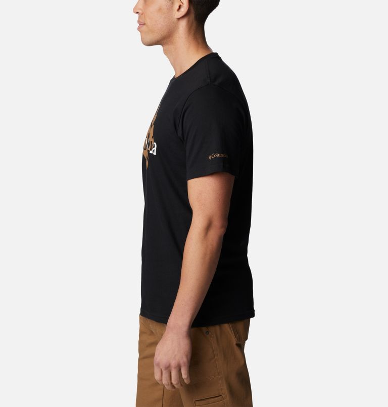 Men’s CSC Graphic Casual Organic Cotton T-shirt, Color: Black, Centered Gem, image 3