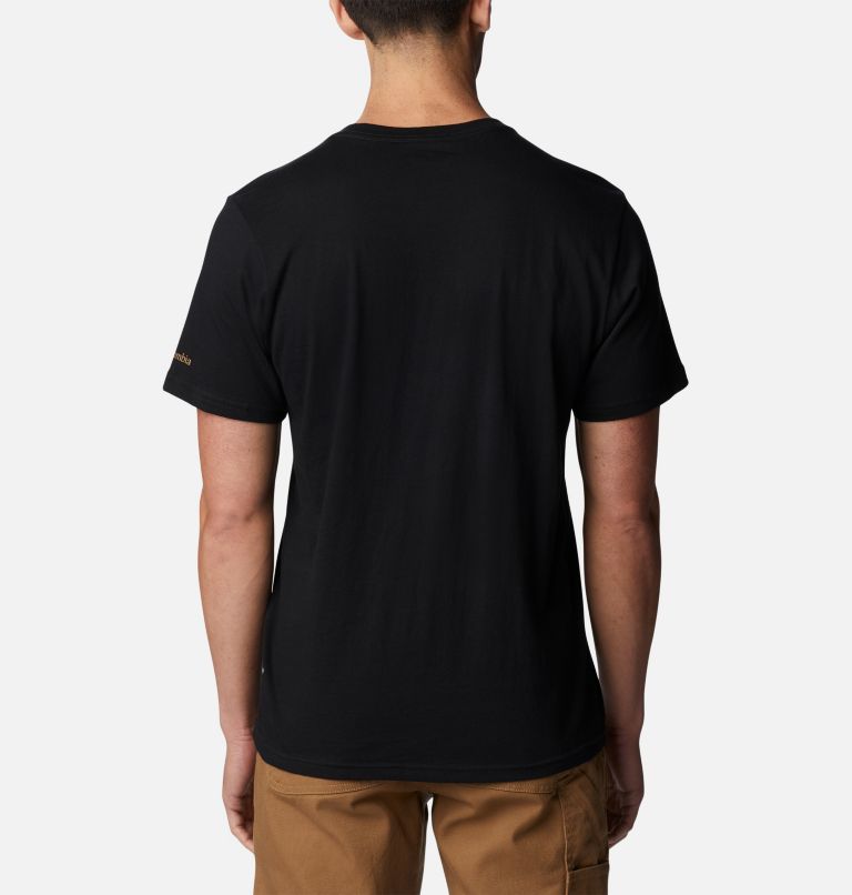 Men’s CSC Graphic Casual Organic Cotton T-shirt, Color: Black, Centered Gem, image 2