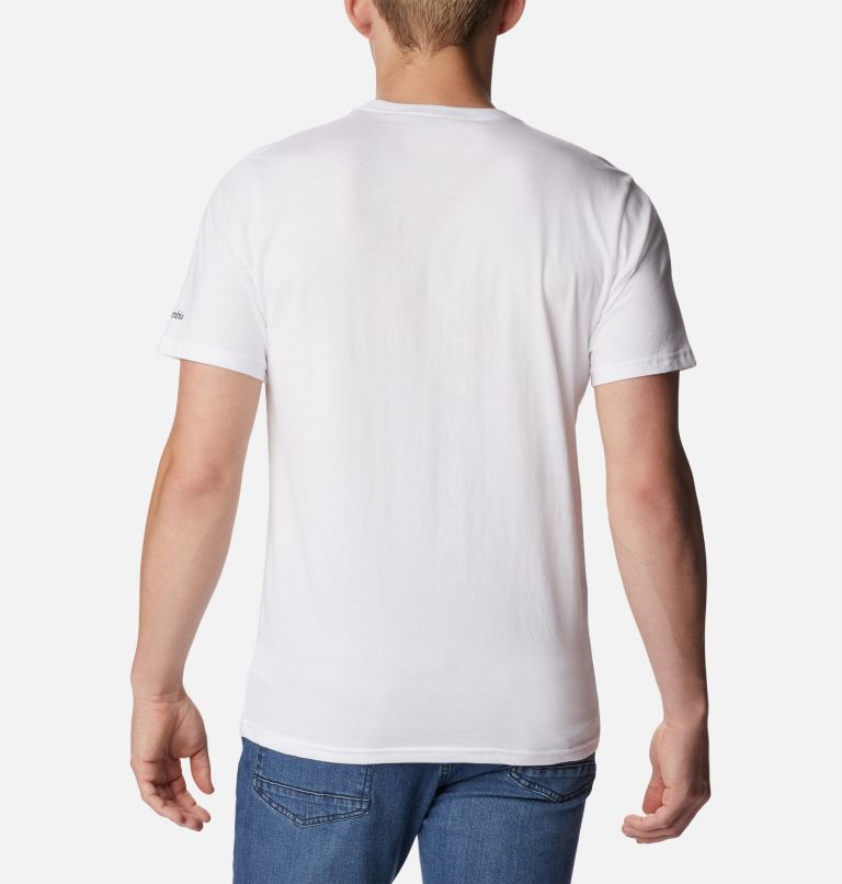 Thumbnail: T-shirt Graphique Casual en Coton Biologique CSC Homme, Color: White, C Sportswear 2, image 2