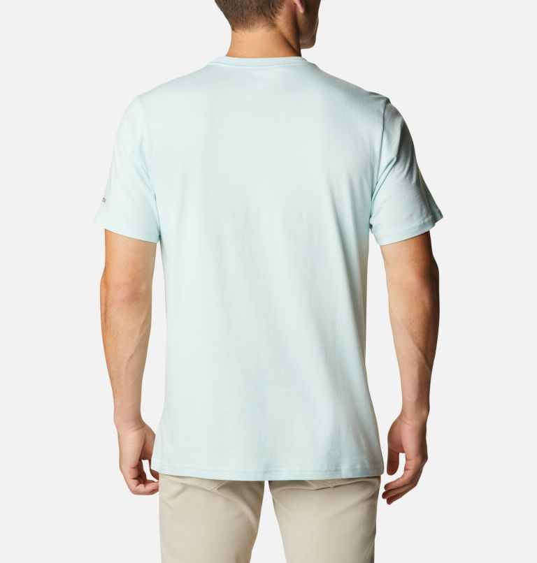 Thumbnail: T-shirt Graphique Casual en Coton Biologique CSC Homme, Color: Icy Morn, Arched Brand Logo, image 2
