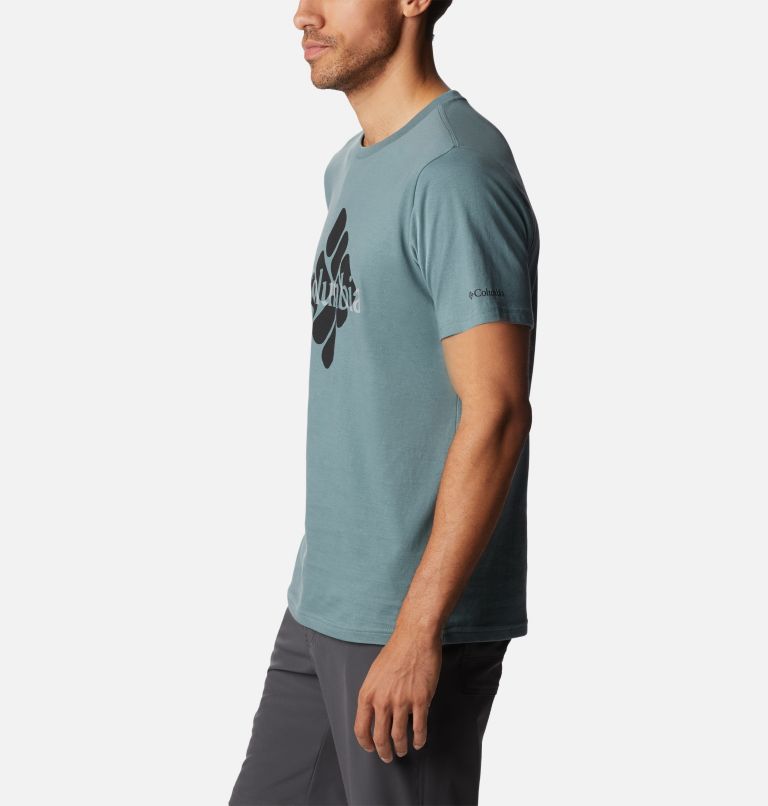 T-shirt Graphique Casual en Coton Biologique CSC Homme, Color: Metal, Centered Gem, image 3