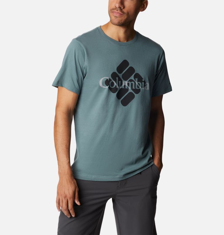 Thumbnail: Men’s CSC Graphic Casual Organic Cotton T-shirt, Color: Metal, Centered Gem, image 5