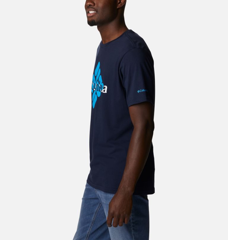 T-shirt Graphique Casual en Coton Biologique CSC Homme, Color: Collegiate Navy, Centered Gem, image 3