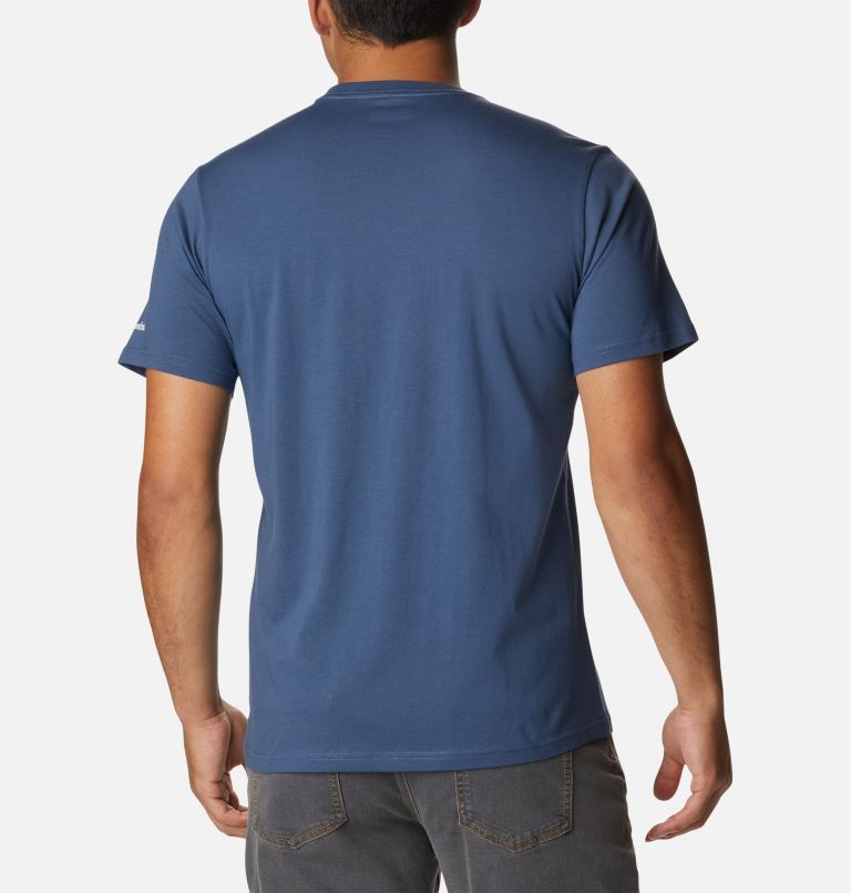 T-shirt Graphique Casual en Coton Biologique CSC Homme, Color: Dark Mountain, Scenic Logo, image 2