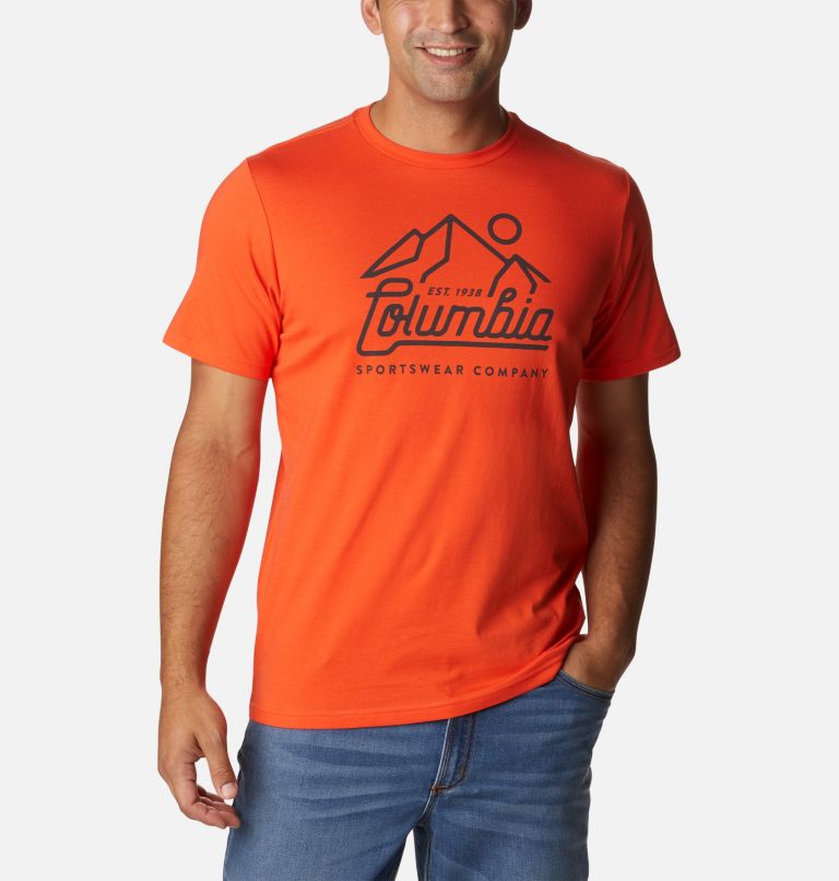 CSC Seasonal Logo Tee | 813 | L, Color: Red Quartz, Scenic Logo, image 1