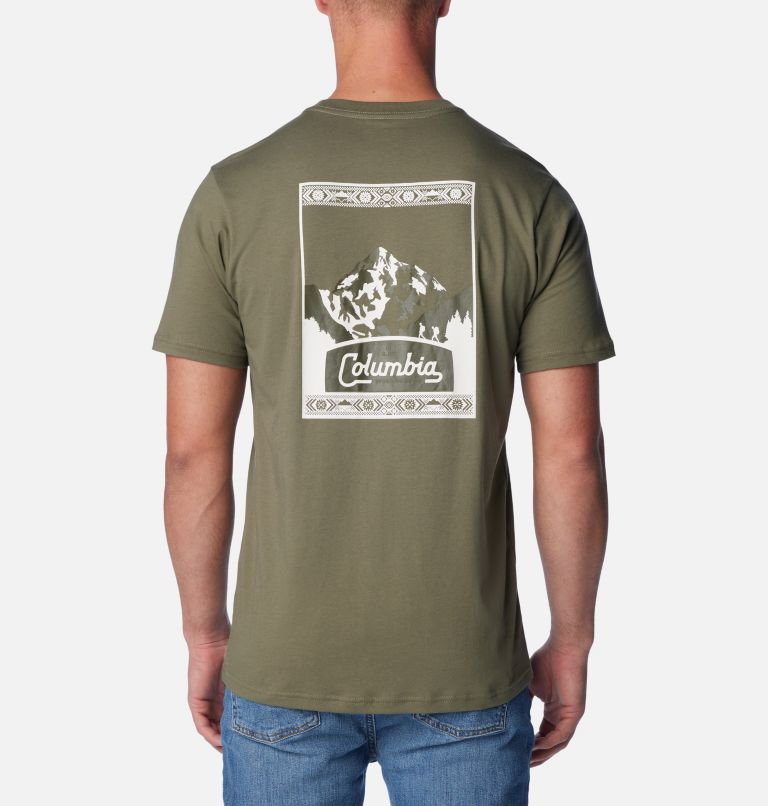 CSC Seasonal Logo Tee, Color: Stone Green, Timberline Trails Graphic, image 2