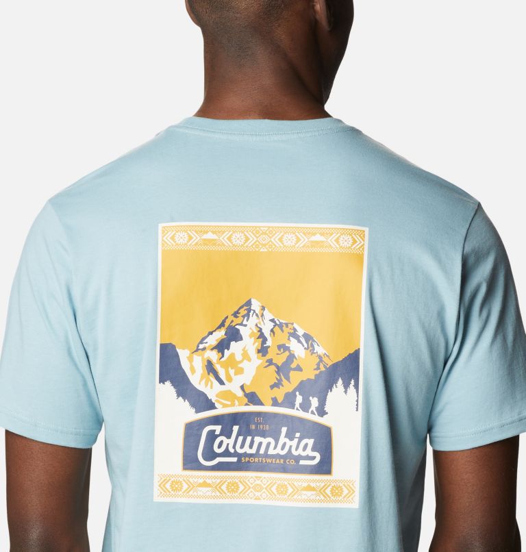 CSC Seasonal Logo Tee, Color: Stone Blue, Timberline Trails Graphic, image 5