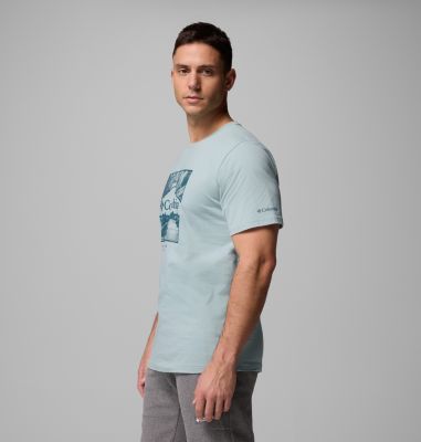 T-shirt con logo della stagione CSC da uomo, Color: Crushed Blue, Waterscape, image 4