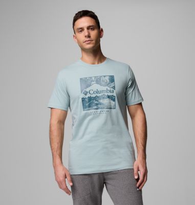 Men’s CSC Graphic Casual Organic Cotton T-shirt, Color: Crushed Blue, Waterscape, image 1