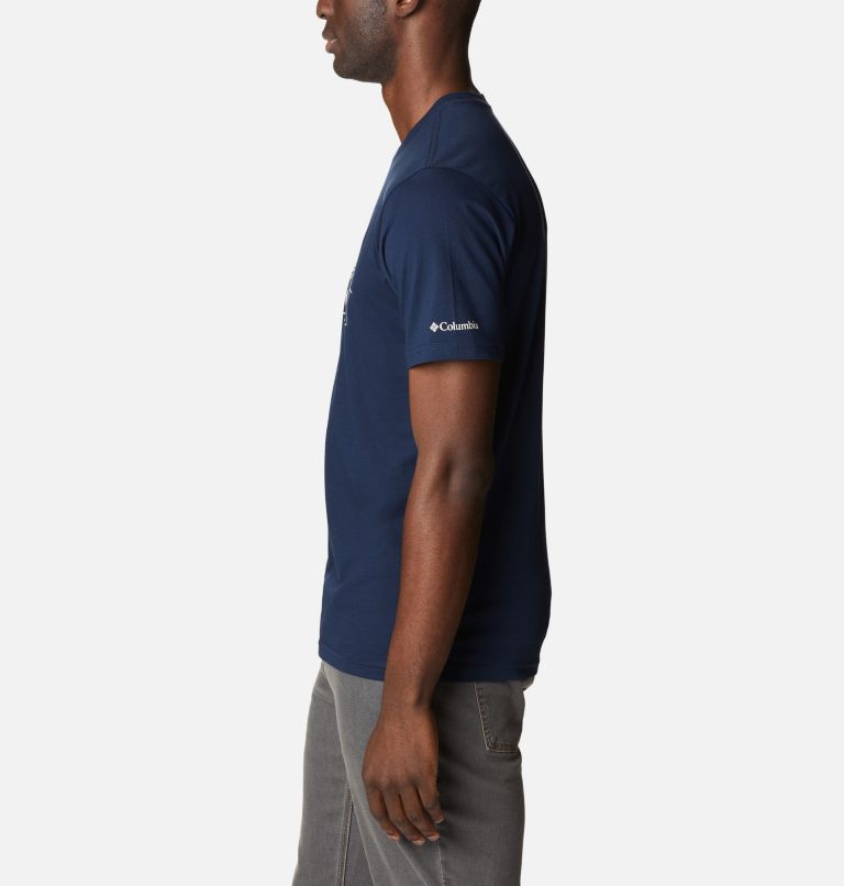 CSC Seasonal Logo Tee, Color: Collegiate Navy, Checkered Range Graphic, image 3