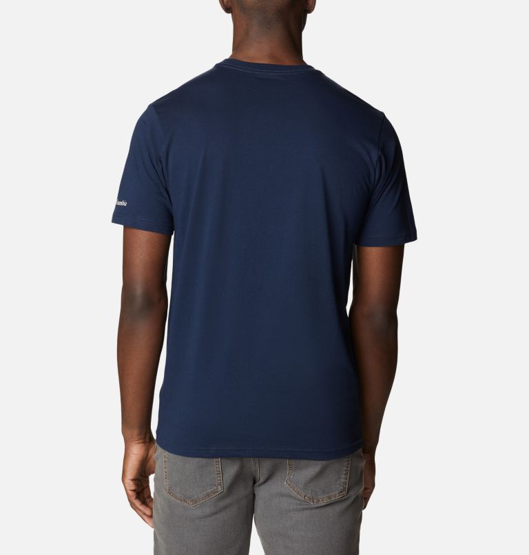 CSC Seasonal Logo Tee, Color: Collegiate Navy, Checkered Range Graphic, image 2