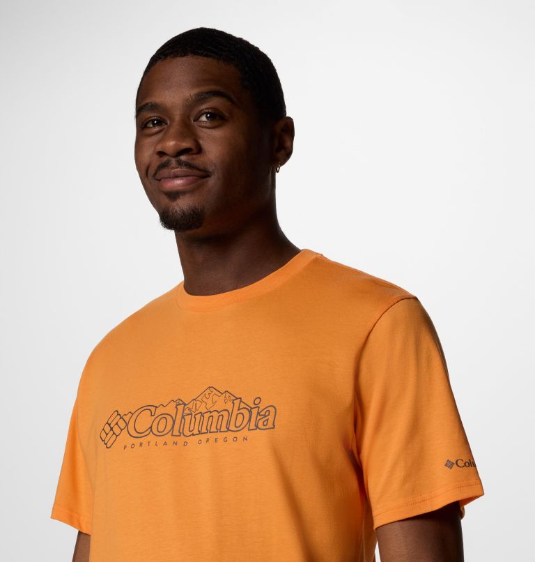Men’s CSC Graphic Casual Organic Cotton T-shirt, Color: Koi, Branded Peaks, image 4