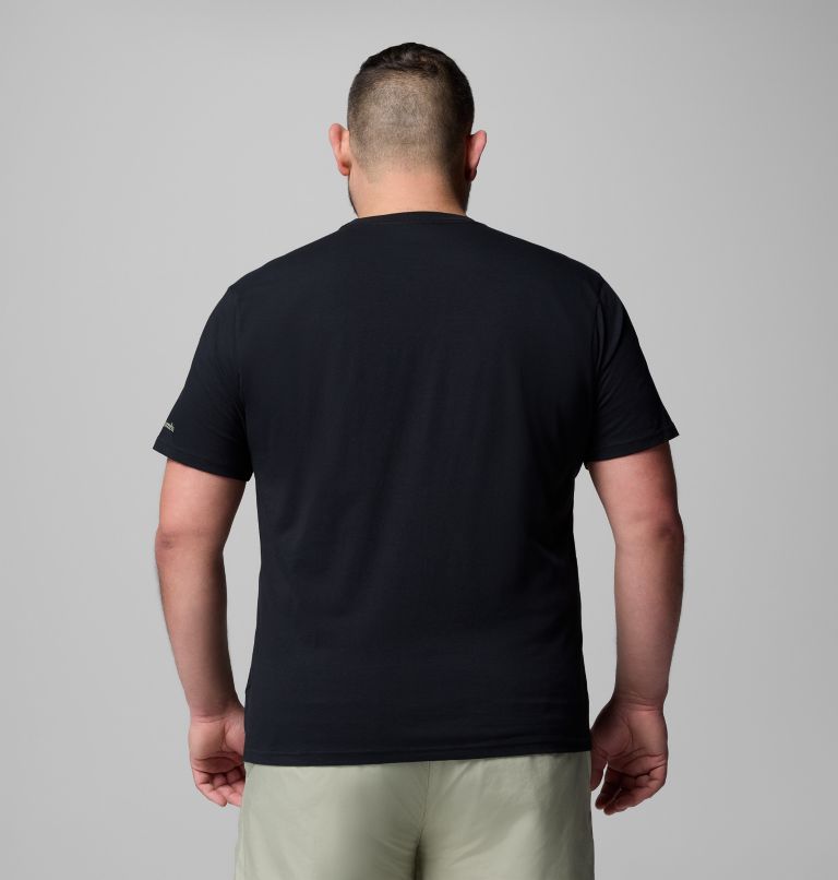 Men’s CSC Seasonal Logo Casual Organic Cotton T-shirt - Extended Size, Color: Black, Branded Peaks, image 3