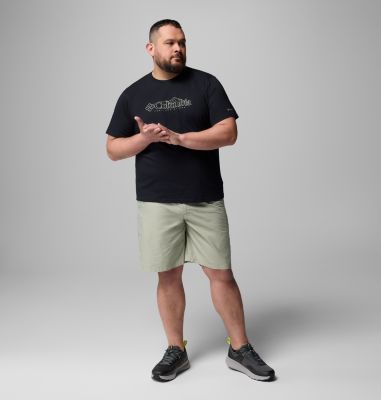 T-shirt casual in cotone biologico con logo della stagione CSC da uomo - Taglia forte, Color: Black, Branded Peaks, image 6