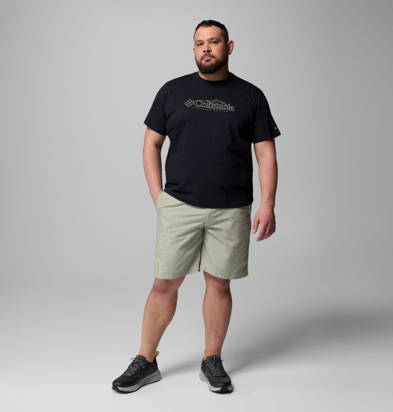 Men’s CSC Seasonal Logo Casual Organic Cotton T-shirt - Extended Size, Color: Black, Branded Peaks, image 6