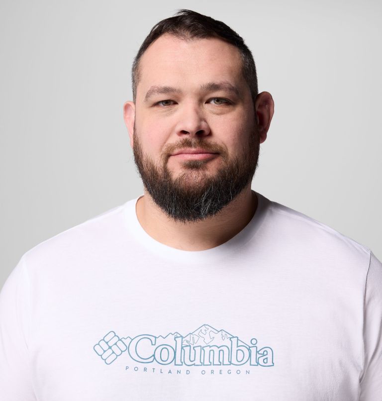 T-shirt Casual avec Logo en Coton Biologique CSC Seasonal Homme - Grande Taille, Color: White, Branded Peaks, image 5