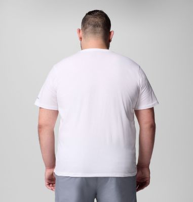 T-shirt casual in cotone biologico con logo della stagione CSC da uomo - Taglia forte, Color: White, Branded Peaks, image 11