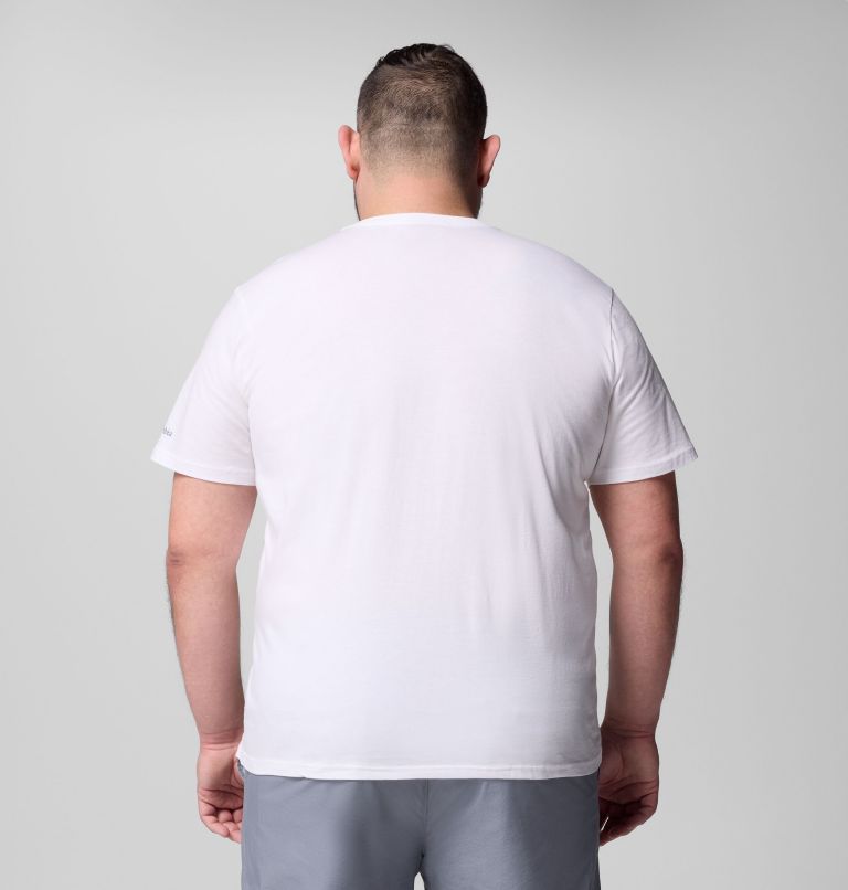 T-shirt Casual avec Logo en Coton Biologique CSC Seasonal Homme - Grande Taille, Color: White, Branded Peaks, image 3