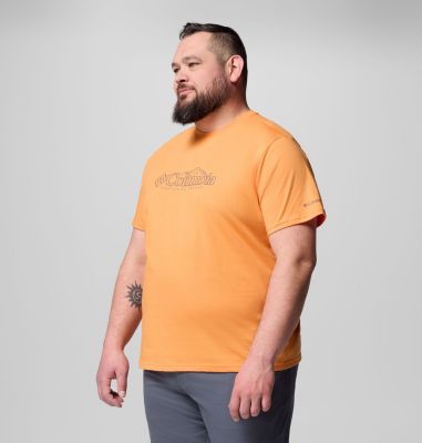 T-shirt casual in cotone biologico con logo della stagione CSC da uomo - Taglia forte, Color: Koi, Branded Peaks, image 4