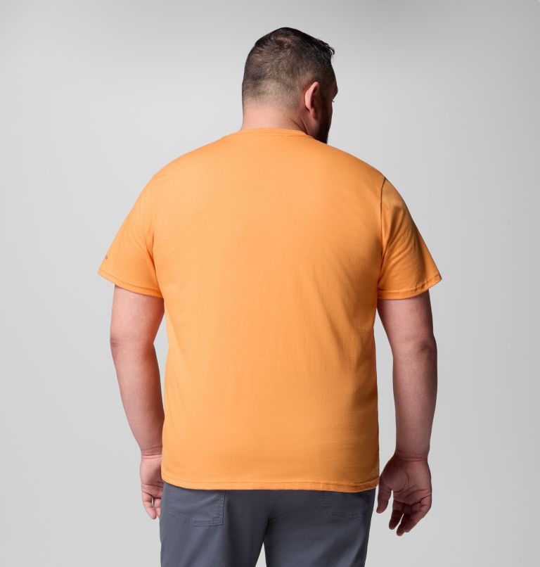 Camiseta informal de algodón orgánico CSC Seasonal Logo para hombre - Talla grande, Color: Koi, Branded Peaks, image 3