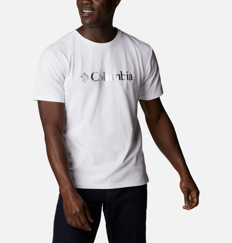 Camiseta estampada Pacific Crossing para hombre, Color: White, CSC Branded Logo