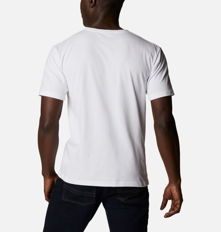 Camiseta estampada Pacific Crossing para hombre, Color: White, CSC Branded Logo