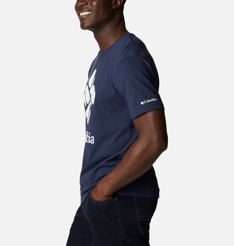 Thumbnail: Pacific Crossing Graphic Tee | 464 | S, Color: Collegiate Navy, CSC Stacked Logo, image 3